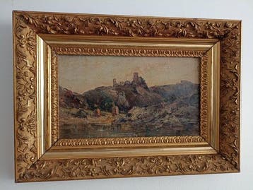 Emile N - Village de Saint Maurice (Loire), Antiquités & Art, Art | Peinture | Classique