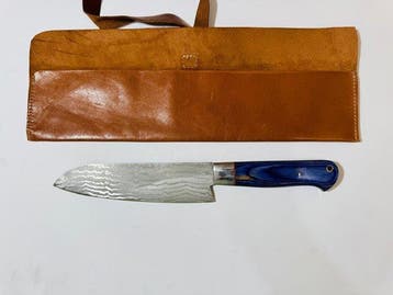Hekito - Keukenmes - Santoku - Exclusieve vintage keukenmes