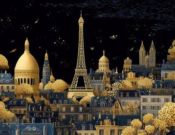 Yamila - Metamorfosis Parisina: Oro, Azul y la Torre Eiffel