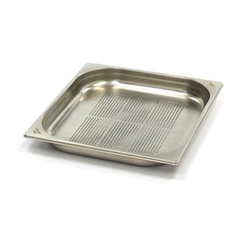 Gastronorm Bak - 2/3 GN - 4 cm Diep - RVS - Geperforeerd, Verzenden, Nieuw in verpakking, Fornuis, Frituur en Grillen