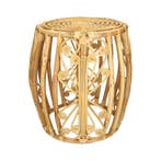 Kruk - Japandi - Hout, Rattan