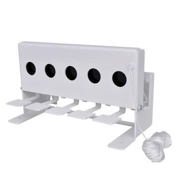vidaXL Schietdoel met resetkoord 5 gaten, Sport en Fitness, Schietsport-accessoires, Verzenden, Nieuw