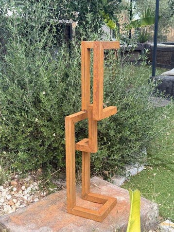 Ana Lucia B.M - Sculpture Corten - XL - No Reserve