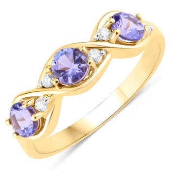Zonder minimumprijs - Ring - 18 karaat Geel goud - 0.78ct., Nieuw