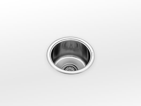 Bieden: Alpes VDF 31 sink drainage basin round stainless st, Doe-het-zelf en Bouw, Sanitair, Ophalen of Verzenden