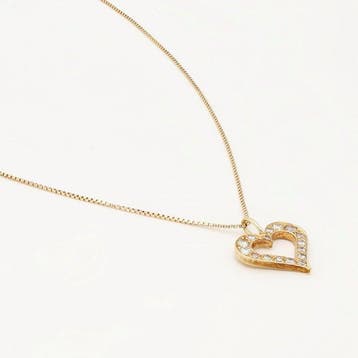 Collier - 14 carats Or jaune Diamant (Naturelle), Handtassen en Accessoires, Nieuw