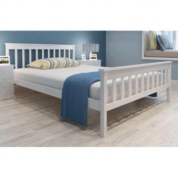 vidaXL Bed met matras massief grenenhout 140x200 cm, Verzenden