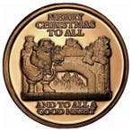 Verenigde Staten. 10 x 1 oz Santa Claus Fireplace 999 Fine