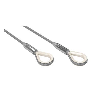 FORTEX Steel 3 meter - Ø10mm 1T staalkabel 6x 36 + stk, Verzenden, Nieuw