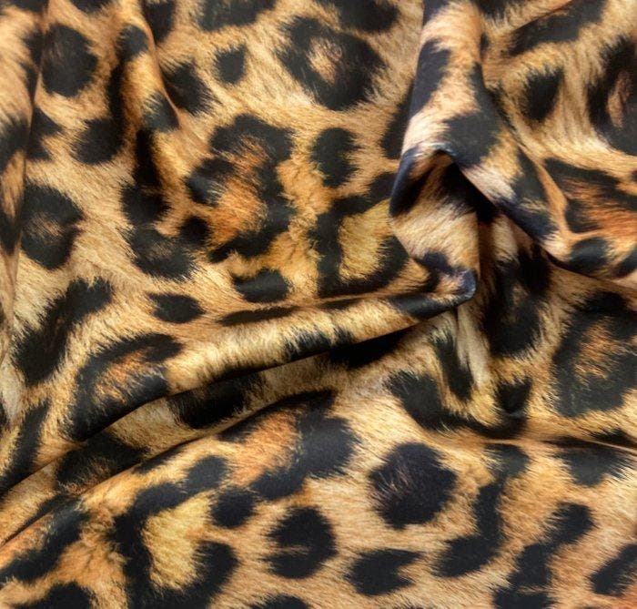 Zachte Animalier-stof van microvezel met een fluweelzachte, Antiek en Kunst, Antiek | Tapijten, Tafelkleden en Textiel