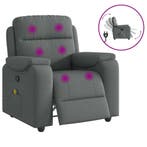 vidaXL Massagestoel in donkergrijze stof, Huis en Inrichting, Fauteuils, Verzenden, Nieuw