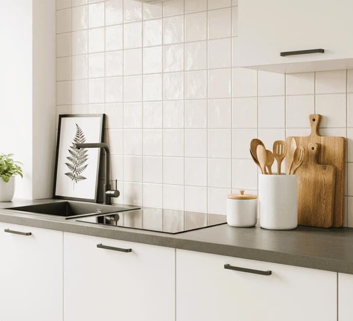 Wandtegel Revoir Balance Handvorm Crema Creme Glans 10x10, Doe-het-zelf en Bouw, Tegels, Minder dan 20 cm, Minder dan 20 cm, 10 m² of meer