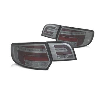 FEUX ARRIERE POUR AUDI A3 8P 03-08 ROUGE CHROME FUMÉ, Verzenden