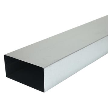 Rechthoekig (instort) kanaal 200 x 40mm - staal - 900 mm, Verzenden, Nieuw