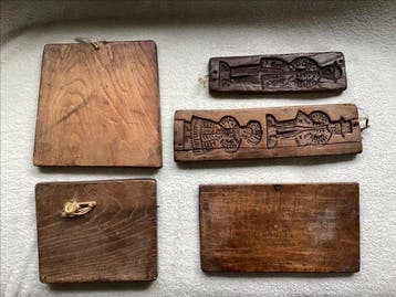 Plank (5) - Hout - 5 speculaasplanken