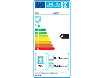 ETNA OM272ZT - Oven multifunctioneel - 72L - A+ - Klapdeur -, Verzenden, Nieuw