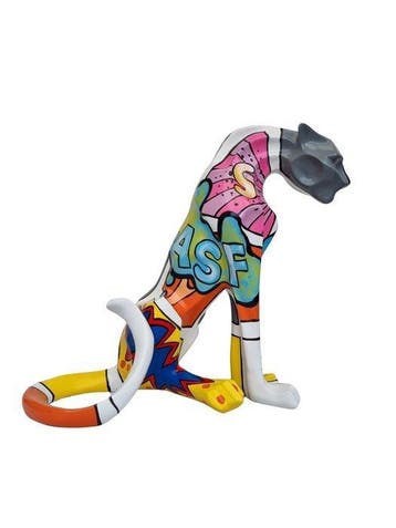 Figurine - Beeldje - Modern Cheetah - Glasvezel - Verre