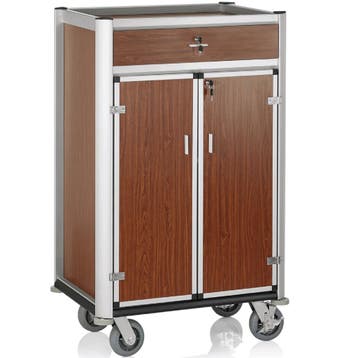 Minibar Bijvulwagen | Aluminium/Hout | 3 Niveaus | Wielen, Zakelijke goederen, Verzenden, Nieuw in verpakking