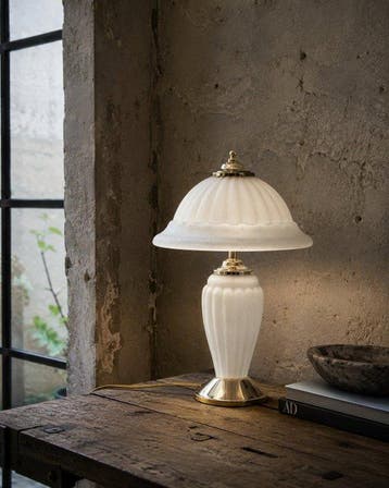 Lampe de table - Verre, Métal