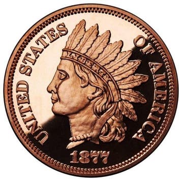 États-Unis. 5 x 1 oz Indian Head Cent 999 Fine Copper Round