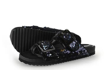 Colors of California Slippers in maat 37 Zwart, Kleding | Dames, Schoenen, Slippers, Verzenden, Zwart, Zo goed als nieuw