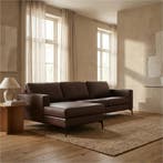 Leren hoekbank Match - 2.5-zits arm rechts + Longchair arm, Huis en Inrichting, 250 tot 300 cm, Bohemian, Industrieel, Modern, Scandinavisch