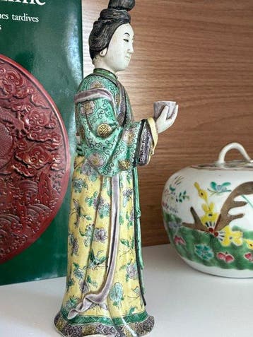 Famille verte, Kangxi - Biscuit de porcelaine - Chine -