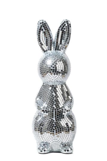 KIMU® Paashaas Discobal 25 cm Spiegeltjes Beeld Pasen Disco, Ophalen of Verzenden, Nieuw