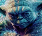 David Law - Yoda II - Format XL 60x60, Antiek en Kunst