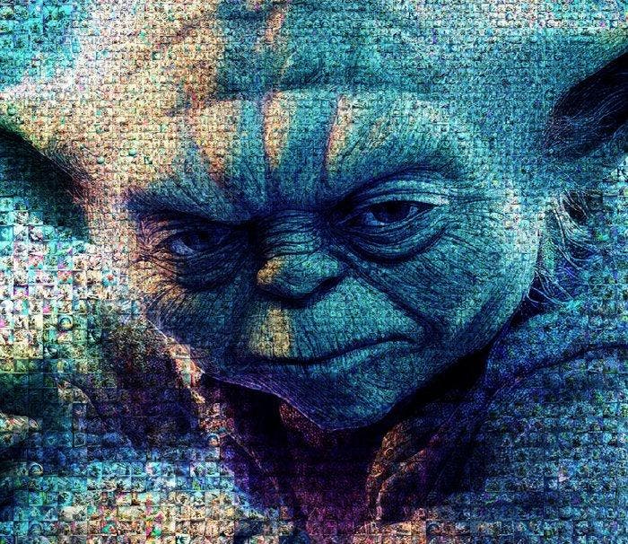 David Law - Yoda II - Format XL 60x60, Antiquités & Art, Art | Objets design
