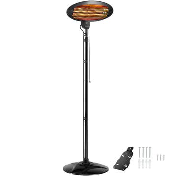 tectake Infraroodstraler Solaris Monolith 2000W in hoogte ve, Autos : Pièces & Accessoires, Climatisation & Chauffage, Verzenden