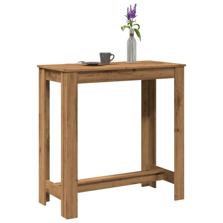 vidaXL Bartafel 102x50x103,5 cm bewerkt hout artisanaal, Maison & Meubles, Tables | Tables à manger, Envoi