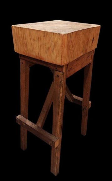 Outil - Bloc de découpe du boucher - Butchers Block, Antiek en Kunst