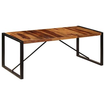 vidaXL Eettafel 200x100x75 cm massief acaciahout, Huis en Inrichting, Verzenden, Nieuw