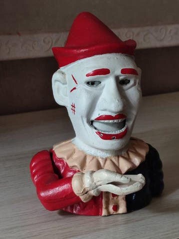 Tirelire - Première moitié du XXe siècle - Fonte - Clown