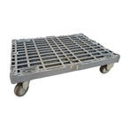 Dolly kunststof 800x600x180 mm 2x zwenkwiel 2x bokwiel, Ophalen of Verzenden