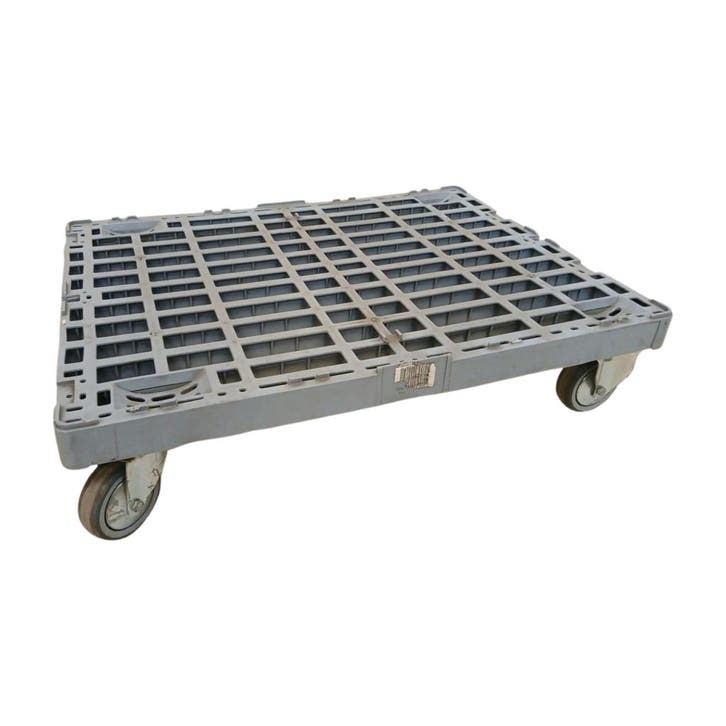 Dolly kunststof 800x600x180 mm 2x zwenkwiel 2x bokwiel, Zakelijke goederen, Machines en Bouw | Heftrucks en Intern transport, Ophalen of Verzenden