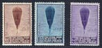 België 1932 - 2 volledige reeksen uit 1933  Ballons Piccard, Gestempeld