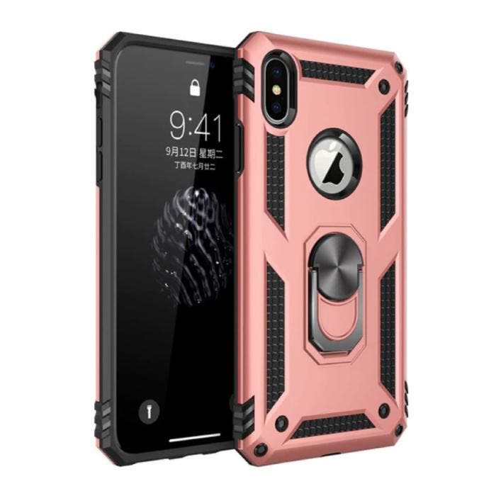 iPhone 8 Plus Hoesje  - Shockproof Case Cover Cas TPU Roze +, Télécoms, Téléphonie mobile | Housses, Coques & Façades | Apple iPhone