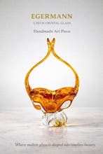 Egermann - Mand - Glas, Antiek en Kunst, Antiek | Glaswerk en Kristal