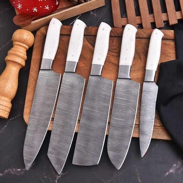Keukenmes - Chefs knife - Hars en handgesmeed staal - Noord