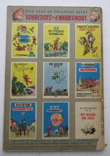 Robbedoes en Kwabbernoot 9 - Het schuilhol van het, Boeken, Nieuw