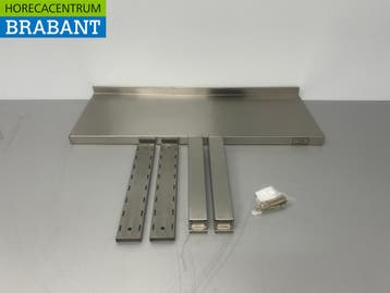 HCB acier inoxydable Etagère murale 80 x 30 cm Horeca, Verzenden