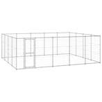 vidaXL Hondenkennel 24,2 m² gegalvaniseerd staal, Verzenden, Nieuw