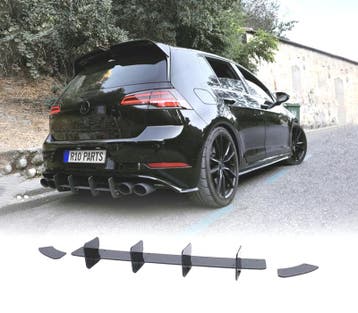 DIFFUSEUR ARRIÈRE VW GOLF 7 7.5 GTI NOIR BRILLANT, Verzenden