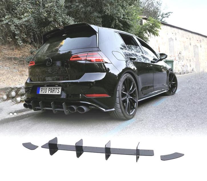 DIFFUSEUR ARRIÈRE VW GOLF 7 7.5 GTI NOIR BRILLANT, Autos : Pièces & Accessoires, Carrosserie & Tôlerie, Envoi
