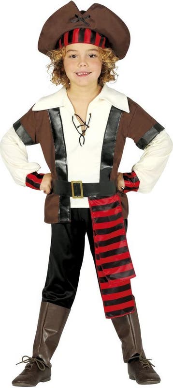 Piratenpak Bruin Jongen, Verzenden, Nieuw