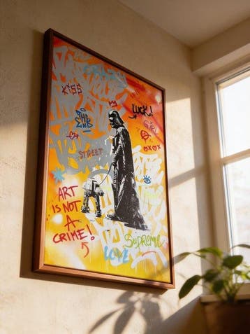 MEDSAN - Banksy Vader & AT-AT () - ORIGINAL