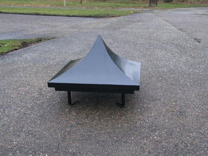 Schoorsteenkap Schoorsteenkappen., Doe-het-zelf en Bouw, Dakpannen en Dakbedekking, Zwart, Nieuw, Metaal