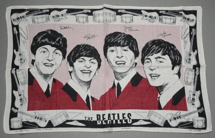 Beatles - 7x Objets des Beatles des années 60, lin, CD & DVD, Vinyles Singles